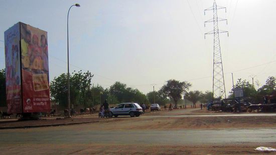Die staubigen Straßen von Niamey