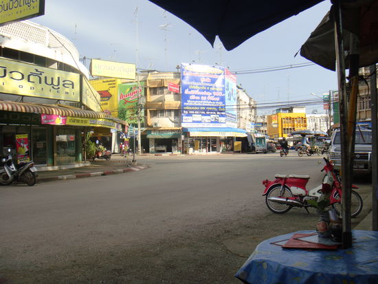 Strasse in Sukhothai