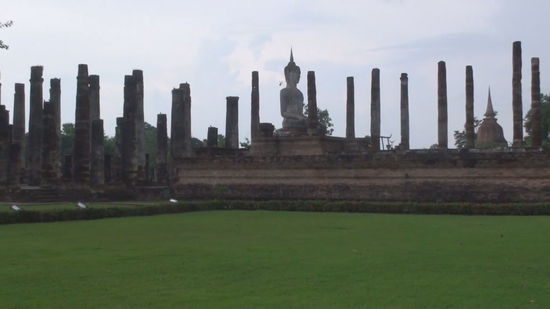 ein letzter Blick auf die Ruinen von Sukhothai