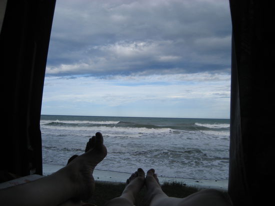 der blick aus unserem hellboy zum new years sleep