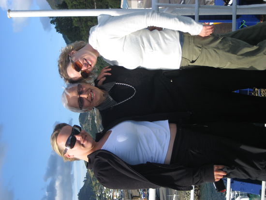 die girls and gay on the ferry...