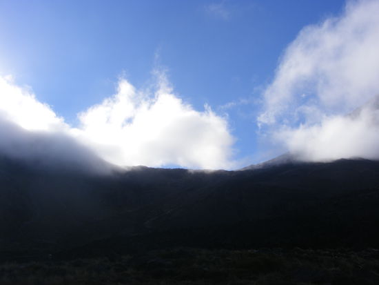 wir wanderten in die Wolken und probierten sie