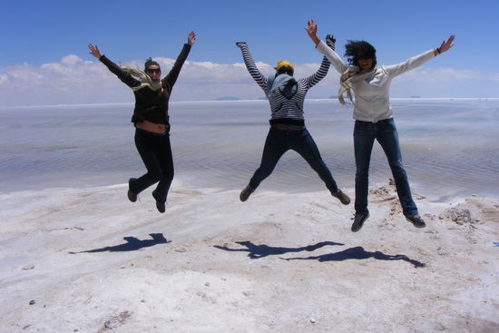 Mit Fran und Rachel aus Kanada