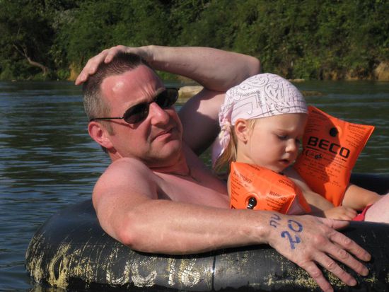 der Anfang vom Sonnenbrand... armer Juergen...