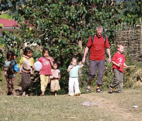 ...und Wanderung mit Opa Wolfgang.