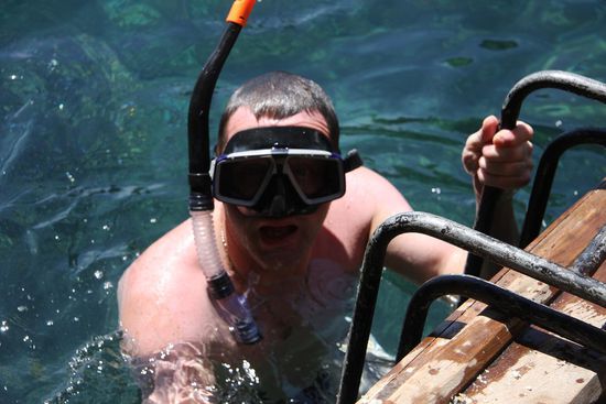 Juergen beim Schnorcheln