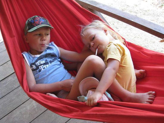 Abhaengen und Suesses essen....