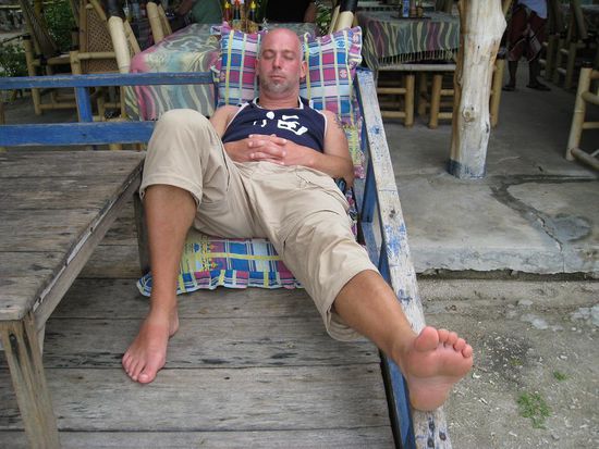 ....und Frank beim chillen.