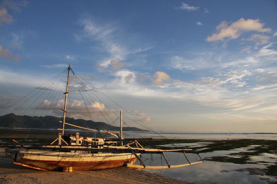 altes, aber noch intaktes Fischerboot....