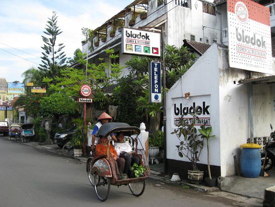Im Guesthouse "bladok" hatten wir die ersten beiden Naechte in Yogyakarta verbracht.