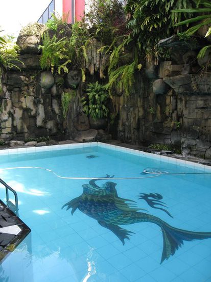 ... und zu unserer Freude gab es sogar einen swimming pool