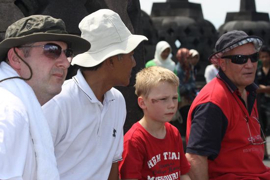 die Sonne schlug gnadenlos zu und der Schwabe schwitzt...