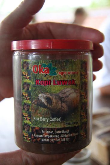Kopi Luwak (Pea Berry Coffee). Erklaerung ist zu aufwaendig.... macht euch selbst schlau..... auf jeden Fall sehr lecker....