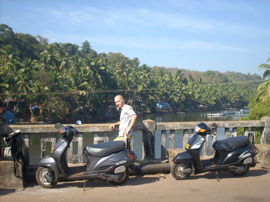 Johan und unsere Scooter