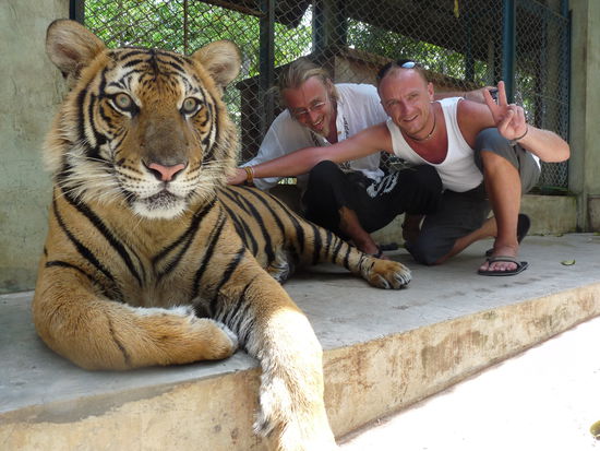 und hier Florian und ich mit einem erwachsenem......ich war aber auch froh als wir wieder draußen waren