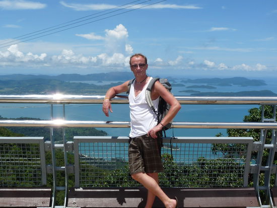 der Basti auf der Aussichtsplattform.....