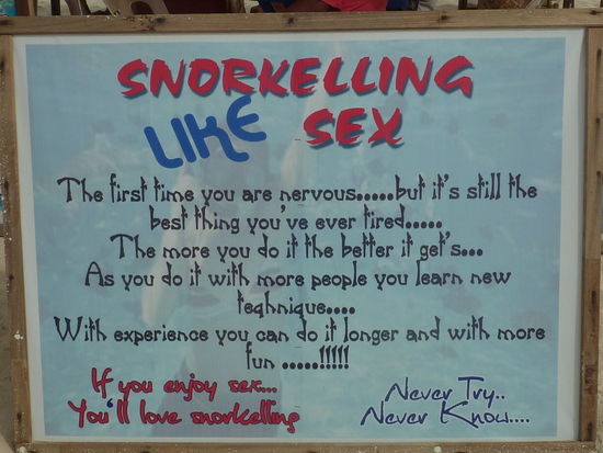 ....sagt ja wohl alles wie schön das Schnorcheln sein kann, oder? 