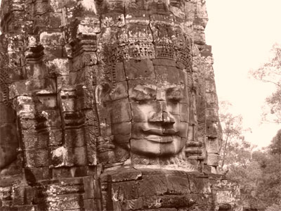 eines der unzaehlinge Gesichter von Bayon
