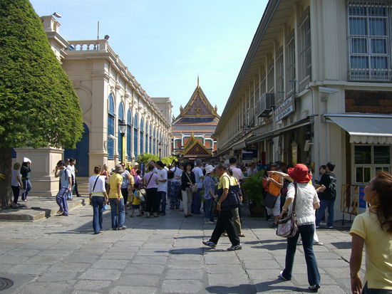 Touristenmassen am Eingang