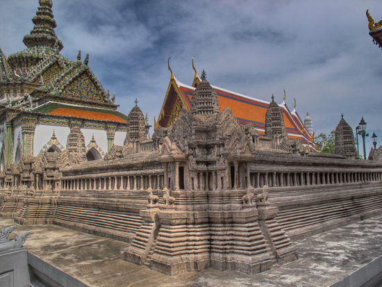 Modell des Ankor Wat in Kambodscha