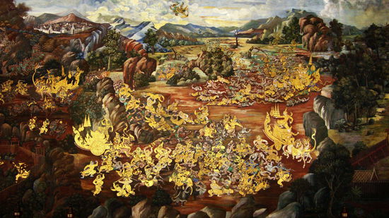 Einer der ältesten Comics der Welt: Die Ramakien-Darstellungen im Wat Phra Kaeo