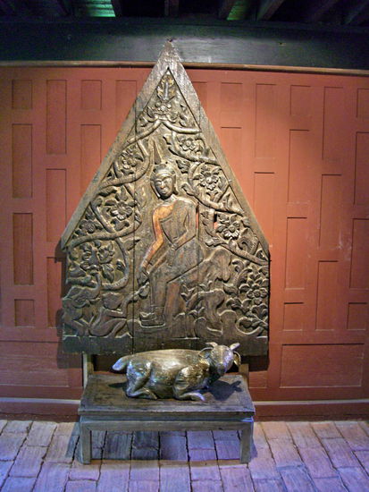 eine weitere Druckplatte mit Holzkalb