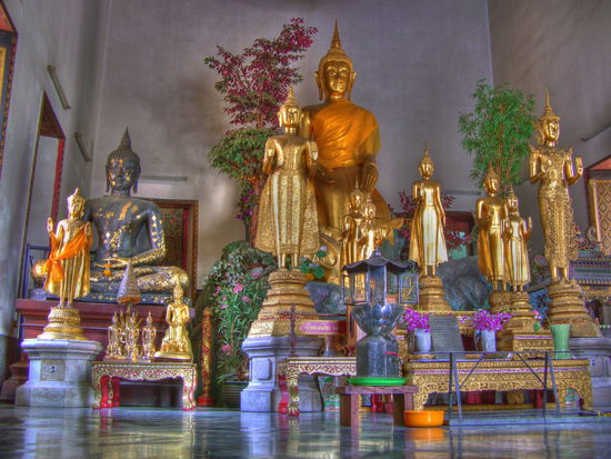 Figurensammlung im nördlichen Wiharn