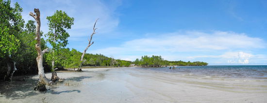 Der Stadtstrand von Puerto Princesa.