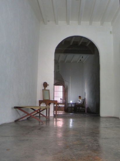 Die Gefängniszelle in der Rizal seine letzten Tage verbracht hatte.