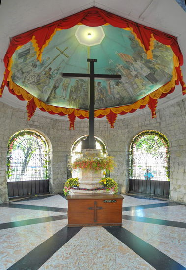 Das Kreuz, mit dem Magellan die Cebu für die spanische Krone in Besitz nehmen wollte, hat die Jahrhunderte gut überstanden.