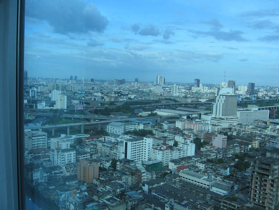 Blick aus unserem Hotelzimmer im 30. Stock