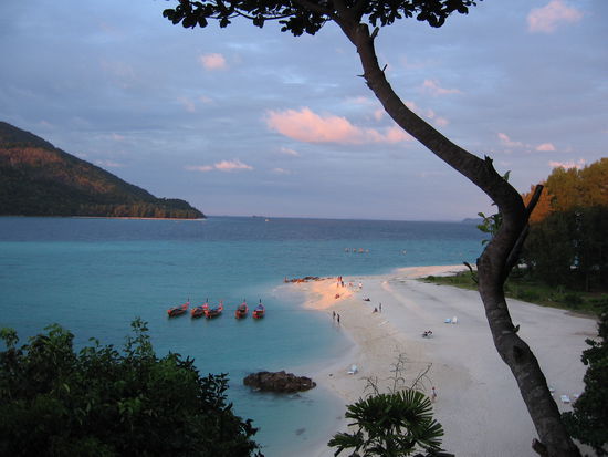 Blick auf unseren Strand vom Mountain Resort aus