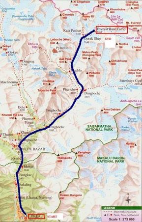 Der Mount-Everest-Track