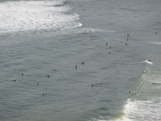 warten auf die perfekte Welle