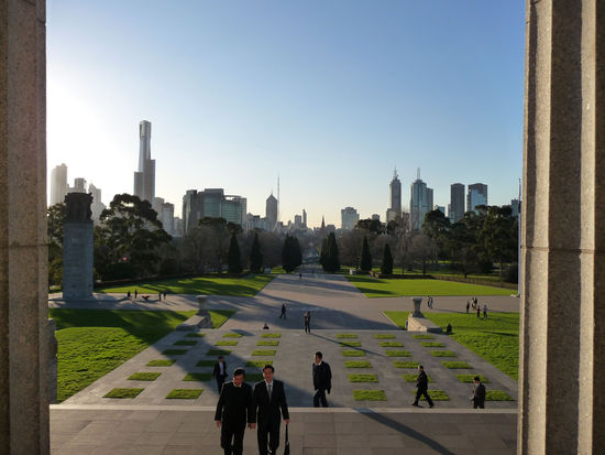Sicht aus dem War-Memorial
