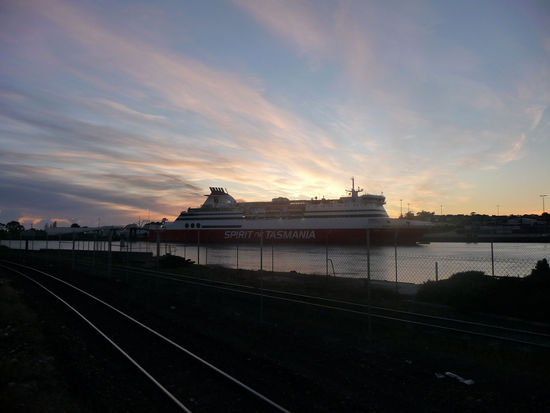 unsere Fähre in Devenport