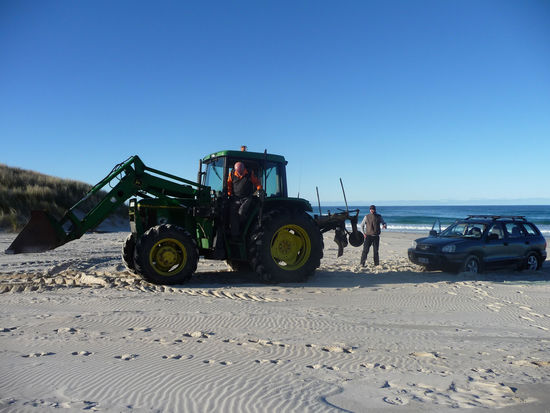 Abschleppdienst Strand zum Parkplatz