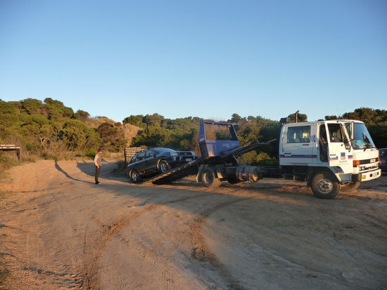 Abschleppdienst Parkplatz zum Hostel