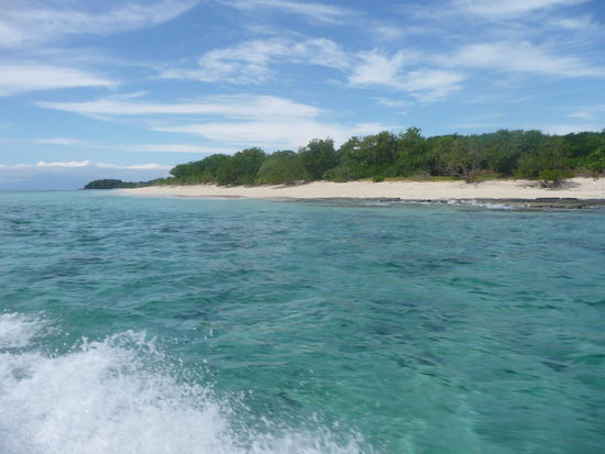 Sunset-Beach auf Mana Island