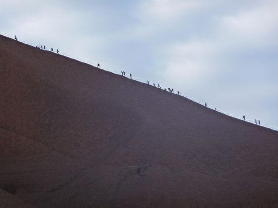 Aufstieg auf den Ayers Rock