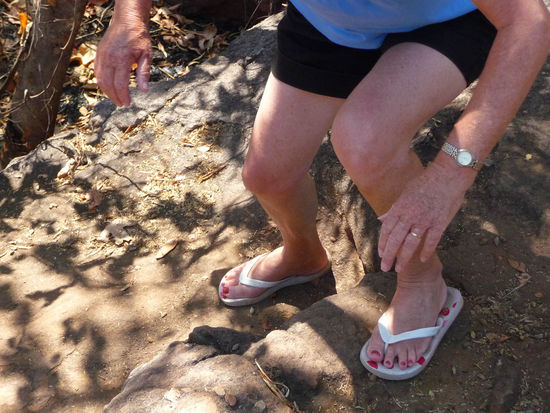 So geht man hier auf größere Wanderungen...