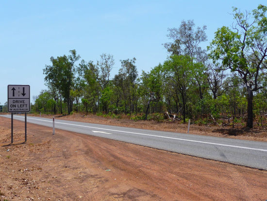 Lustigerweise direkt am Hinweisschild passiert, das darauf hinweist, dass man links fahren muss!