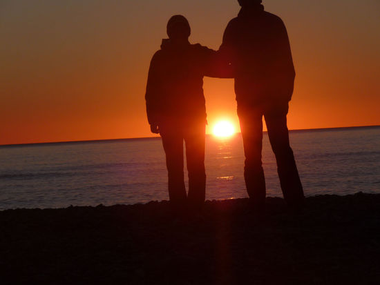 Sonnenuntergang an der Westküste