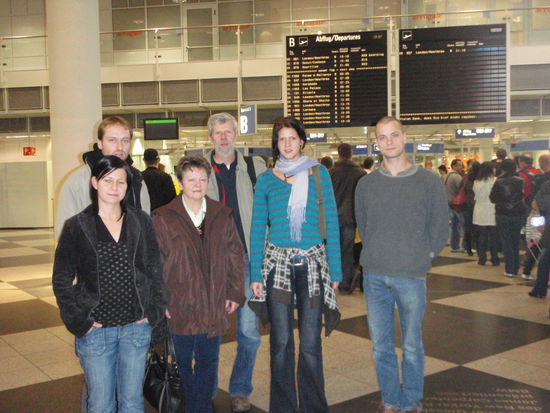 Abschied am Flughafen 