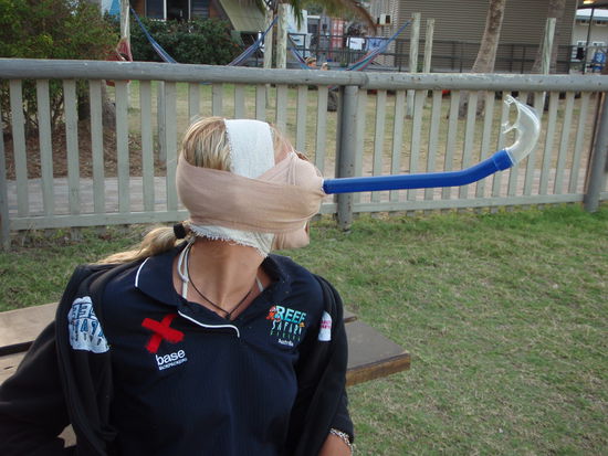 erste Hilfe kurs in der Tauchschule