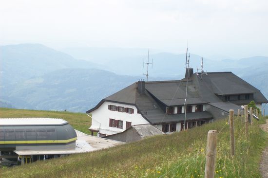 Bergstation der Seilbahn