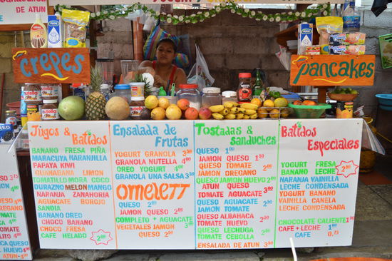 Recomendable, schmeckt alles gut, 4 Dollar