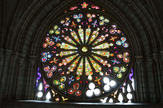 die Rosette ist ein Traum , und riesig im Durchmesser