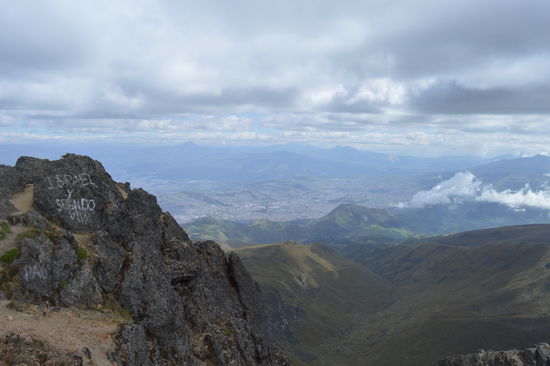 gewaltiger Gipfelausblick, Wind, Natur, ich hatte Glück