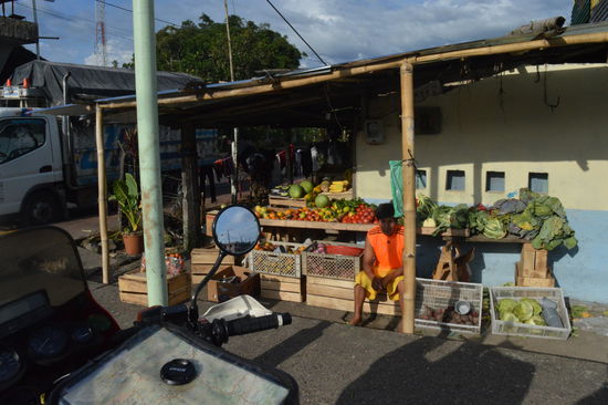 Gemüsestand in einem Dorf